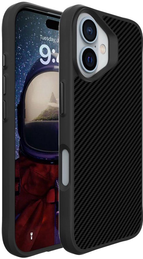 imoshion Rugged Hybrid Case voor de Apple iPhone 16 - Zwart
