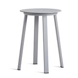Hay Revolver Stool kruk van gepoedercoat staal in de kleur Sky Grey, afmetingen: 34cm x 34cm x 48,5cm, 400017-1509000