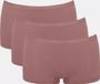 sloggi GO Daily Cotton Short 3P Dames Onderbroek - Cacao - XXL