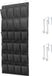 Sans marque Organisateur de porte - Porte-chaussures - Gain de place - 24 poches en maille respirante - Noir
