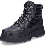 Tamaris - Dames - Veterboots - Zwart - Maat 41