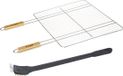 Neka grill klem met dubbele handgreep - 62 cm - Incl schoonmaakborstel