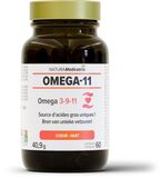 NATURAMedicatrix Omega-11 Capsules - Omega 3, 9 & 11 met Epax® Visolie - Ondersteuning van Hart, Hersenen & Gezichtsvermogen - 60 Capsules