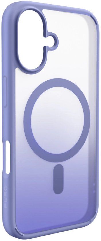 Puro Gradient TPU Case voor iPhone 17 Magsafe Transparant met Roze