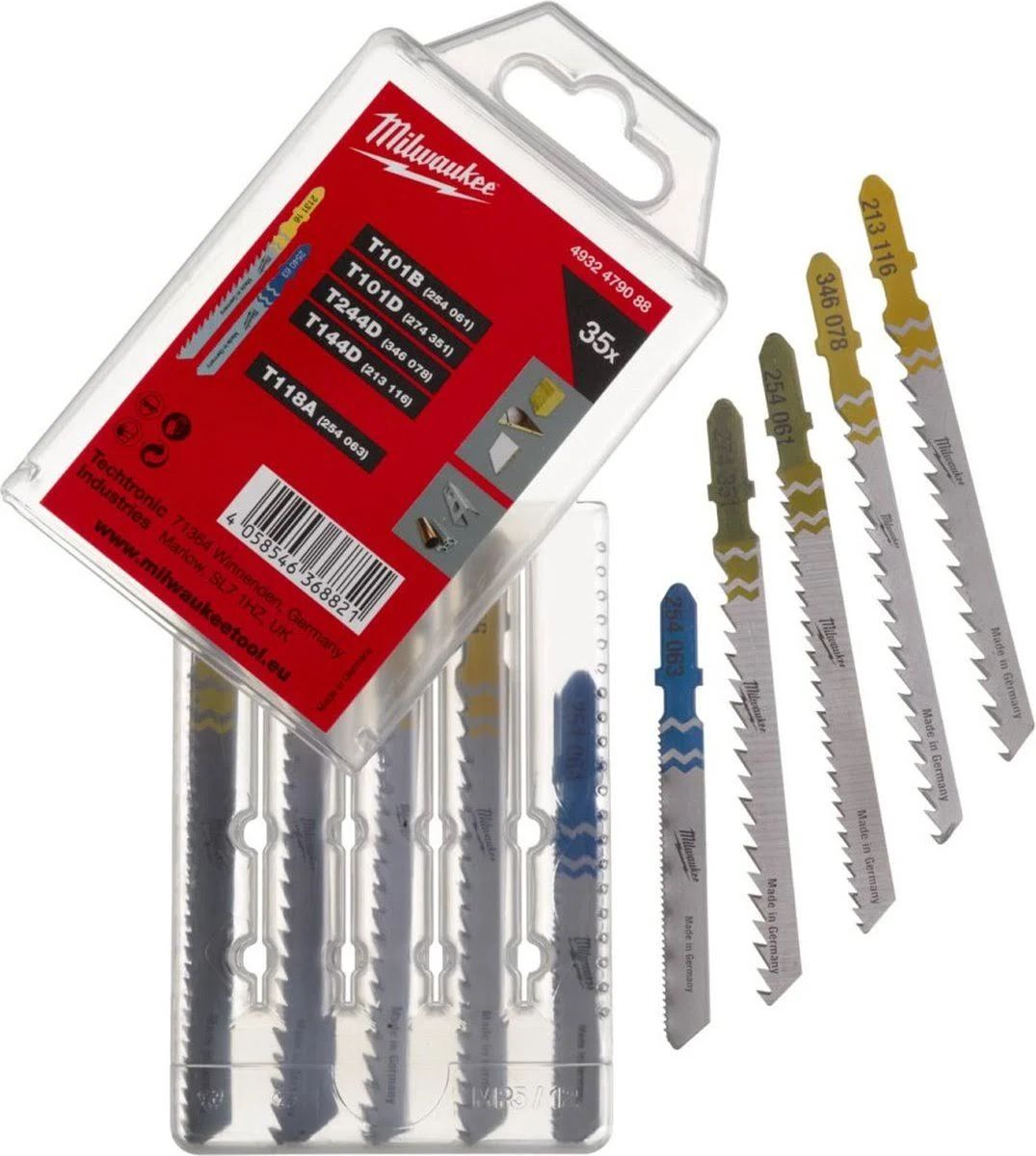 Decoupeerzaagbladenset voor hout en metaal - 35-delig