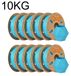 Filament d'imprimante 3D - PLA mat 1,75 mm - Filament FDM - Grande bobine de 10 kg - Bien enroulé - Bleu azur