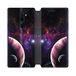 Beschermhoes Oppo Beschermhoes van leer voor Oppo A9 (2020) Planet Rood