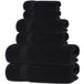 All Design Cappadocia Collection 6-Piece Towel Set, Black