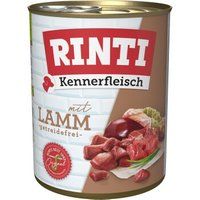 RINTI Kennerfleisch natvoer hond, volwassen, blik, Lam 24x800 g