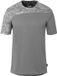 Kempa Athletics 29-shirt 2005180 Unisexe Adultes Manches courtes Pierre grise 100% plastique recyclé