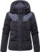 Marikoo Dames Pluche jas met capuchon Kaguraa 16 Navy XL