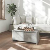 Maison Exclusive - Table basse aspect béton, gris, 90x50x41,5 cm, en panneaux de particules