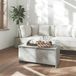 Maison Exclusive - Table basse aspect béton, gris, 90x50x41,5 cm, en panneaux de particules