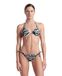 Arena Dames Zwempak 2-delig Water Print String Zwart Dierenprint L