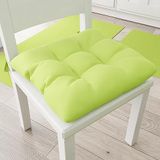 PETTI Artigiani Italiani - Kussen voor keukenstoel, set van 6 kussens voor keukenstoelen, van katoen met linten, lichtgroen, 100% Made in Italy