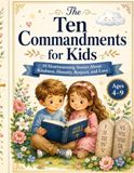The Ten Commandments for Kids: 10 Heartwarming Bible Stories About Kindness, Honesty, Respect, and Love - ages 4–9
