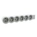 Legrand 694579 Platte stekkerdoos, 6-voudig stopcontact, meervoudige stekkerdoos, zonder kabel, ultrawit/grijs
