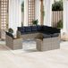 Maison Exclusive - Salon de jardin 11 pièces avec coussins, gris, polyrotin