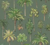A.S. Création Vliesbehang Botanisch Palmboom Groen Beige Bruin Geel 10,05m x 0,53m