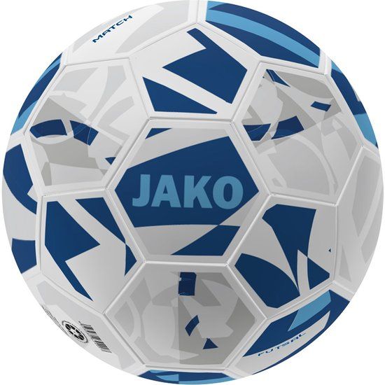 Jako Futsal Wedstrijd Voetbal - Wit / Navy / Hemelsblauw | Maat: 4