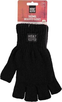 Heat Keeper Vingerloze heren thermo handschoenen zwart - L/XL