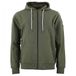 Peak Mountain Katoenen sweatshirt met volledige rits French Terry - Kaki - L