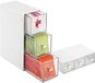 PromoHome Plastic Theedoos Organizer - 3 Lades Wit