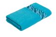 frottana Shadow handdoek 50 x 100 cm van 100% katoen, turquoise