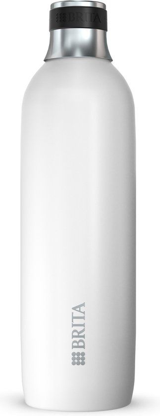 BRITA SodaTRIO RVS Fles - Wit - 0.8L - 1-Pack