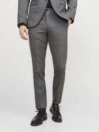JACK & JONES Solaris Pantalon regular fit - pantalon - gris clair chiné