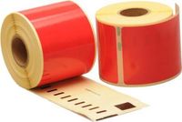 Dymo Étiquettes compatibles 10 x 99014 101mm x 54mm Rouge