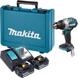 Makita DHP 489 RGE accu-slagboormachine 18 V 73 Nm borstelloos + 2x accu 6,0 Ah + oplader + koffer