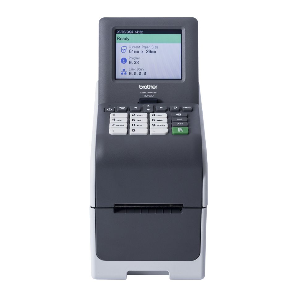 Brother TD-2320DSA203 Labelprinter Direct thermisch 203 x 203 DPI 152 mm/sec Bedraad Ethernet LAN