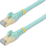 StarTech 0.5 meter CAT6A 10 Gigabit Netwerkkabel aqua