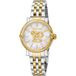 Roberto Cavalli by Franck Muller Dameshorloge analoog kwarts met roestvrijstalen armband RV1L231M0051, Antieke wit., modieus