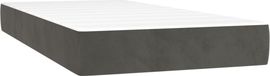 Matelas à ressorts ensachés pour enfants medium 80x160 cm velours gris foncé