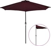 vidaXL Balkonparasol half aluminium paal 270x144x222 cm bordeauxrood