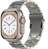 Strap-it Titanium Band - Zilver - Geschikt voor Apple Watch 44mm/45mm/46mm/49mm