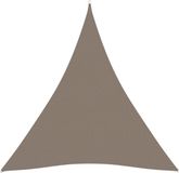 vidaXL - Zonnescherm - Driehoekig - 4x4x4 m - Oxford Stof - Taupe