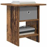 vidaXL Nachtkastje Oudhout 41 x 40 x 45 cm Bewerkt hout
