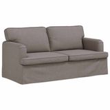 vidaXL Bank Taupe Stof 162 x 80 x 85 cm