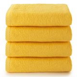 Top Towel Plus - badhanddoeken - 4 gezichts- of bidhanddoeken - 30 x 50 cm - 100% katoen - citroen