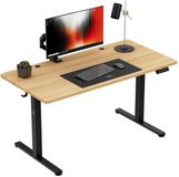 Mark Adler Bureau Leader 7.3 Elektrisch Verstelbaar Bureau 140x70 cm Zwart/Hout
