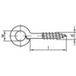 TOOLCRAFT Anneaux filetés type 1 (Ø x l) 3 mm x 10 mm Acier zingué galvaniquement 100 pièce(s)