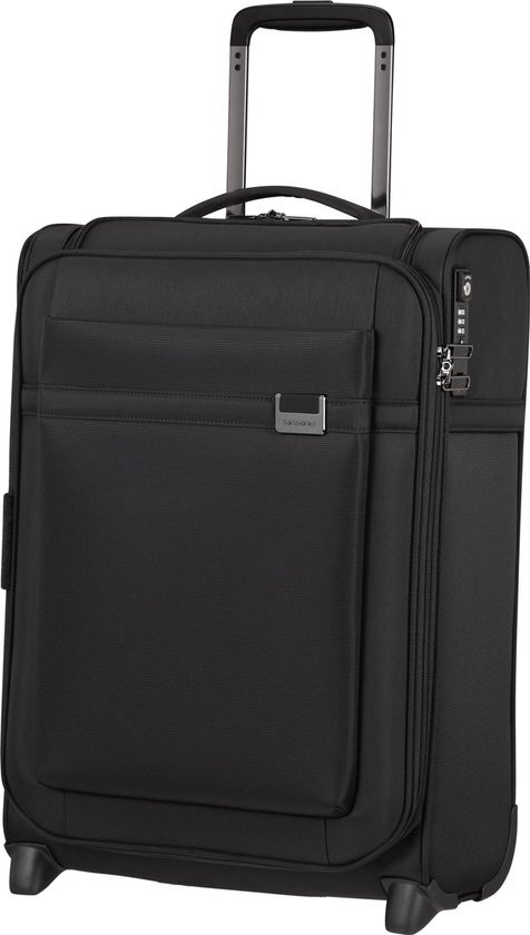 Samsonite Samsonite Airea Upright 55 Exp Toppocket black Handbagage koffer Zwart