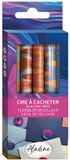 Aladine waxsticks creatief knutselen marmer-effect 5 stuks multicolor