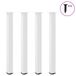 VidaXL Bartafelpoten 4 stuks 110-112 cm staal wit
