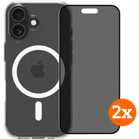 BlueBuilt Protective Back Cover MagSafe iPhone 17 + Privacy Screenprotector Duo Pack