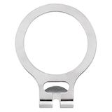 Garcia de Pou Antidiefstalringen voor Hanger in doos, 4,8 cm, Metaal, Zilver, 4,8 x 4,8 x 30 cm