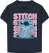 Name it T-shirt Stitch Lilo & Stitch Kinderen Meisjes Katoen Ronde hals Korte mouw Navy Blazer